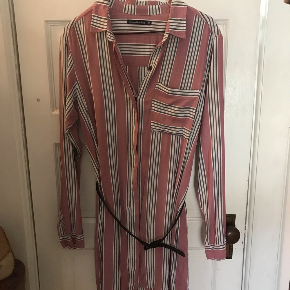 Abercrombie & Fitch long sleeve shirt dress